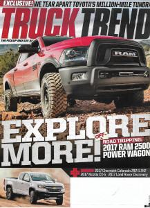 TRUCK TREND 2017 SEPT - '17 COLORADO R2 & ZH2, '17 MAZDA CX-5, ROVER DISCOVERY